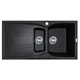 Кухонная мойка Adamant NEW LINE PLUS черная 975x495x235 мм, с крылом 97,5 см - изображение 1