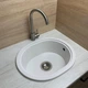 Кухонная мойка Adamant CIRCUM белая 500x425x180 мм, без крыла 50 см - изображение 2