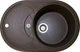 Кухонная мойка Adamant SHELL коричневая 770x495x200 мм, с крылом 77 см - изображение 1