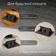 Выдвижная розетка скрытого монтажа для столешницы и мебели двойная 220V на 2 гнезда черная с кабелем и вилкой - изображение 4