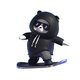 Фігурка-слайдер в автомобілі L'Andre Sliding Cartoon Bear Ведмідь скейтер Cool Black - зображення 1