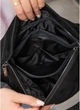 Женская поясная сумка бананка из натуральной замши SAMBAG Черная (546403821) - изображение 13