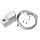 Мережевий блок живлення для ноутбука Apple MacBook 20.3V 3A 61W USB Type-C квадратний з вилкою та кабелем - зображення 3
