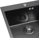 Кухонная мойка стальная GRANADO Galera S201 500x500 мм Black Textures - изображение 5
