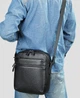 Барсетка-планшет мужская кожаная наплечная Tiding Bag MN-284334 23х26х8 черная (JDT-0849813) - изображение 5