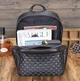Рюкзак мужской кожаный городской для ноутбука Tiding Bag 63989 30х41х15 черный (JDT-0849901) - изображение 5