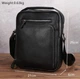 Шкіряна чоловіча сумка-барсетка через плече чорна Tiding Bag A25-1278C - зображення 6