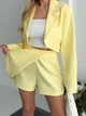 Жіночий класичний костюм (піджак+спідниця+шорти) Uaclothes 42-44 Жовтий (like37590-180231349) - изображение 8