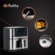 Мультипечь аэрогриль аэрофритюрница Ruhhy 8 л XXL антипригарная PTFE с сенсорным управлением 30 x 30 x 35 см (25512) - изображение 7
