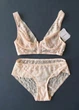 Женский комплект нижнего белья кружевной JASMINE Lingerie Светло-розовый А-656 А-657 75А S\42 - изображение 1