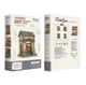 Румбокс Бук Нук Book Nook «Чайный домик» 3D конструктор DIY DollHouse миниатюрный кукольный дом с подсветкой 19,2×14,7×14,1см (BAA73) - изображение 8