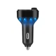 Автомобильный адаптер с FM-модулятором WUW C219 Bluetooth 15W LED-дисплей 2xUSB Black - изображение 2