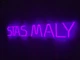 Неоновая вывеска Stas Maly 650x100 Фиолетовый - изображение 2