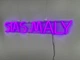 Неоновая вывеска Stas Maly 650x100 Фиолетовый - изображение 4