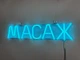 Неонова вивіска Масаж 500x105 Блакитний - зображення 4