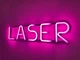 Неоновая вывеска Laser 500x120 Розовый - изображение 2