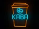Неоновая вывеска Стакан зерна кофе col1 380x260 Комбинированный - изображение 1