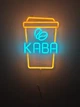 Неоновая вывеска Стакан зерна кофе col1 380x260 Комбинированный - изображение 3
