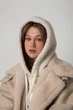 Капор з дов'язом Kent&aver SHP-09010-2TD Молочний 56-60 (SHP-09010-2TD) - изображение 3