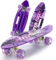 Пенни борд со светящимися PU-колесами A-Toys 56x15 см ручка для переноски и антискользящая поверхность SC25135 - изображение 1