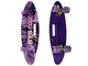 Пенни борд со светящимися PU-колесами A-Toys 56x15 см ручка для переноски и антискользящая поверхность SC25135 - изображение 3