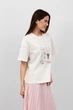 Футболка FAMO FUT-1291 Молочний + рожевий M/L M/L (FUT-1291) - изображение 5