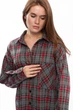 Сорочка FAMO RA-283 Темно сірий + червона клітинка M/L M/L (RA-283) - изображение 4