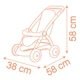Коляска для ляльки Smoby Baby Nurse Теракотова пудра з корзинкою (7600254024) - изображение 3