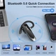 Навушники, New Bee B41 Black Bluetooth бездротові In-Ear ANC CVC8.0 22 год музика 24 год розмов 60 днів стендбай легкі 12 г - зображення 4