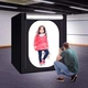 Фотобокс Heorryn 100x100x100 см черный, 384 LED диммер, CRI≥95, 3 фона (белый/черный/синий) портативный - изображение 10