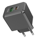 Сетевое зарядное устройство HOCO CS14A Ocean PD20W+QC3.0 charger Black (6942007603898) - изображение 3