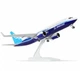 Колекційна лита металева модель пасажирського літака 1:130 Boeing 737 30 см - зображення 1