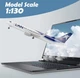 Колекційна лита металева модель пасажирського літака 1:130 Boeing 737 Latam(LAN) Airlines 30 см - зображення 6