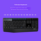 Беспроводная офисная клавиатура и мышь Logitech MK345 с широкой подставкой для запястья, удобная для набора текста, полноразмерная, включает беспроводной приемник 2,4 ГГц, черный цвет. - изображение 6