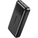 Повербанк XO 3OZP8 20000 mAh, Power Bank з LED-дисплеєм, 2 USB, Type-C, швидка зарядка 2A, чорний - зображення 1