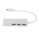 Переходник адаптер Type-C на Ethernet RJ45 + 3 USB порта, белый (R051781) - изображение 5