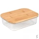 Контейнер скло з бамбуковою кришкою "Rectangle" 20*15*6.5см 950мл Stenson R36331-L - изображение 1