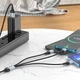Дата кабель HOCO X102 Fresh 3in1 USB to Lightning + MicroUSB + Type-C (1m) (Black) (209765) - изображение 8