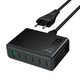 Зарядний пристрій Hoco C152A 1USB/5Type-C QC/PD 70W Black - зображення 3