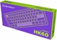 Клавіатура HATOR Hellyberry HK60 Mechanical Linear USB White/Violet - зображення 7