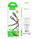 Зарядний кабель Hoco X109 Silicone Type-C to Type-C 60W 3m Black - зображення 5
