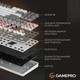 Клавіатура GamePro Genesis Metallic MK110G Red Switches Grey - изображение 13