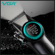 Машинка для стрижки VGR V-001 GGB (10 насадок) 4600 mAh LED дисплей Черный - изображение 3