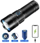 Ліхтар ручний акумуляторний потужний пошуковий прожектор LED з зумом Power Bank і зарядкою Type-C AK180 WHITE PM30-TG 5 режимів 5 фільтрів вологозахищений для дому авто риболовлі туризму - зображення 8