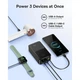 Павербанк Baseus 30000 mAh 22.5W EnerFill FC51 Bipow 2 Pro Зовнішній акумулятор PowerBank з швидкою зарядкою QC3.0+PD3.0 та Type-C кабелем (E0028100) Black - зображення 6