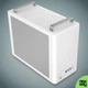 Корпус Mini-Tower, NEWWAY NC1 белый, Mini-ITX/Micro-ATX, Type-C, 1 вентилятор, 3 отсека, GPU до 310мм - Уценка - изображение 2