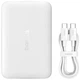 Павербанк з бездротовою зарядкою Qi 15W Baseus 10000mAh 22.5W EnerFill FM11 Ultra-Mini Magnetic 2в1 QC3.0+PD3.0 (P1008210E213-00) White - зображення 2