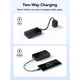 Павербанк Baseus 20000 mAh 22.5W EnerFill FC51 Bipow 2 Pro Зовнішній акумулятор PowerBank з швидкою зарядкою QC3.0+PD3.0 та Type-C кабелем (E0027701) Black - зображення 13