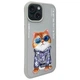 Etui Nimmy Glasses Cool Cat do iPhone 15 Grey (6971080310898) - obraz 3