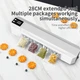 Вакуумний пакувальник пакетів Vacuum Sealer / Автоматичний побутовий вакууматор з пакетами, вакуумайзер для пакування та зберігання їжі - зображення 4